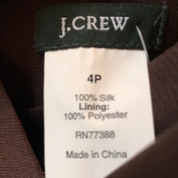 J. Crew 100% silk brown evening gown - Picture 4 of 4